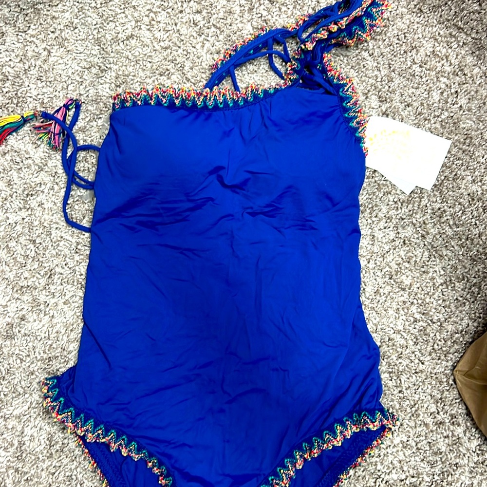 Becca One shoulder, one piece swimsuit